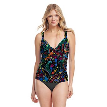 Women's Mazu Swim Wrap Front Underwire Tankini Top