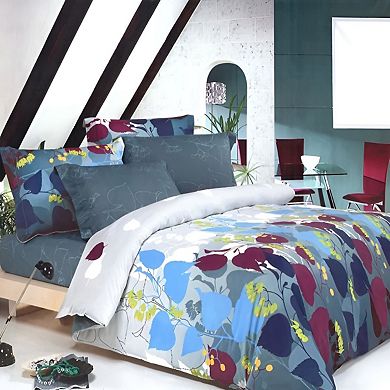 4PC Bedding Set Bed in a Bag Mini Comforter Set, Sheet and Pillowcase Combo
