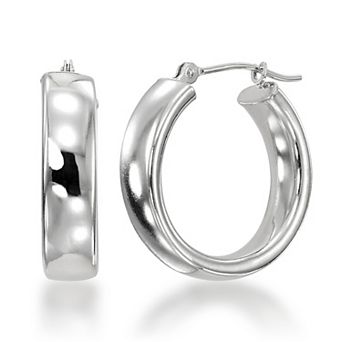 GOLD LUXE® 10k High Polished Chunky Round Hoop Earrings