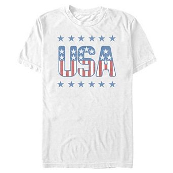 Big & Tall USA Stars And Stripes Graphic Tee