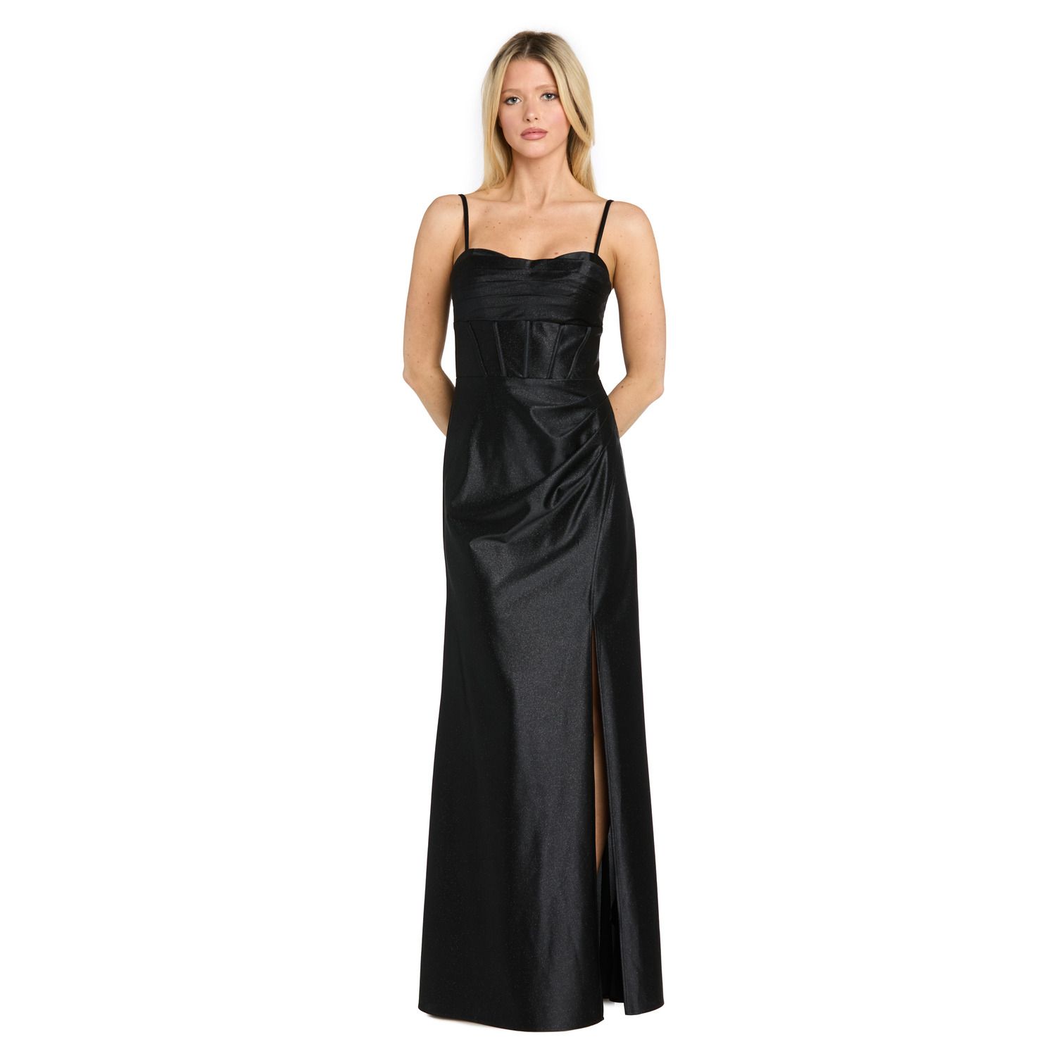 Женские платья Morgan Juniors' Morgan and Co Corset Bodice Satin Jersey Gown