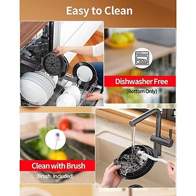 Large Chicken Shredder Tool with Tray, Brush & Anti-Slip Handle