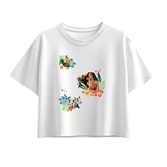 Girls 7-16 Disney's Moana, Pua, & Heihei Boxy Tee