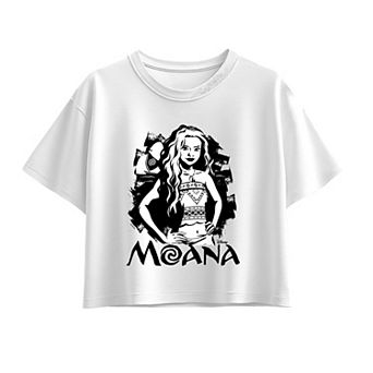 Girls 7-16 Disney's Moana Ink Splatter Boxy Tee