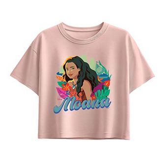 Girls 7-16 Disney's Moana Tropical Floral Boxy Tee