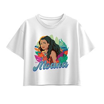 Girls 7-16 Disney's Moana Tropical Floral Boxy Tee