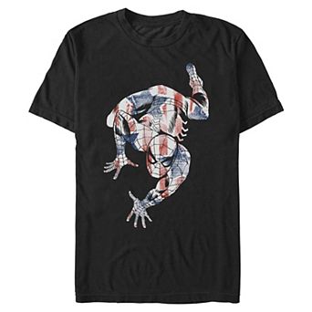 Big & Tall Marvel Spider-Man Stars And Stripes Graphic Tee