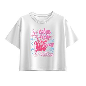 Girls 7-16 Marvel Spider-Man Brand New Day Web Action Boxy Tee