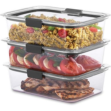 Large Food Storage Containers Set, Airtight Leak-Proof, Clear