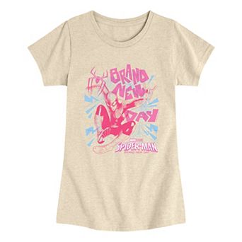 Girls 7-16 Marvel Spider-Man Brand New Day Web Action Graphic Tee