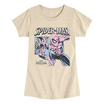 Girls 7-16 Marvel Spider-Man Brand New Day Comic Cover Graphic Tee