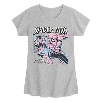 Girls 7-16 Marvel Spider-Man Brand New Day Comic Cover Graphic Tee