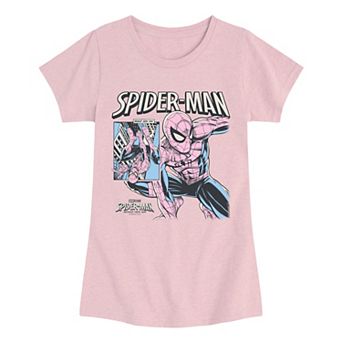 Girls 7-16 Marvel Spider-Man Brand New Day Comic Cover Graphic Tee