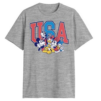 Big & Tall Disney's Mickey And Friends USA Graphic Tee
