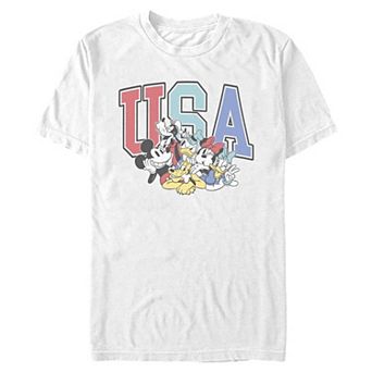 Big & Tall Disney's Mickey And Friends USA Graphic Tee