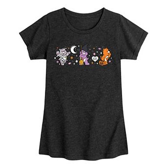 Girls 7-16 Care Bears Halloween Trio Graphic Tee