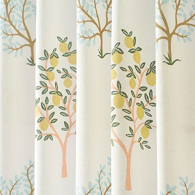 Peri Trees Curtain Panel Pair and Tote Bag Set
