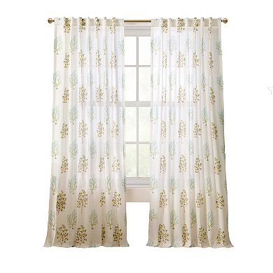 Peri Trees Curtain Panel Pair and Tote Bag Set