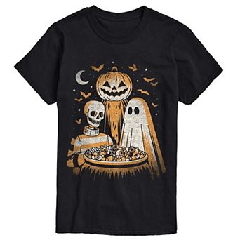 Big & Tall Vintage Halloween Trio Graphic Tee