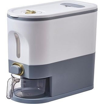 Large Rice and Grain Storage Container with Lid and Measuring Cylinder Moisture-Proof Dispenser