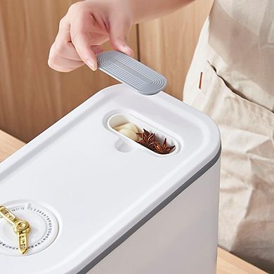 Large Rice and Grain Storage Container with Lid and Measuring Cylinder Moisture-Proof Dispenser