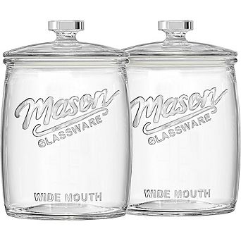 Large Glass Cookie Jar with Airtight Lid, Food Storage Canister