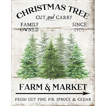 Christmas Tree Farm & Market Wall Decor