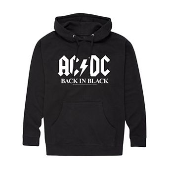 Big & Tall ACDC Back In Black Graphic Hoodie