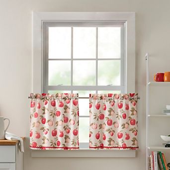 Curtainworks Honey Crisp 2 pc Poletop Tier Set