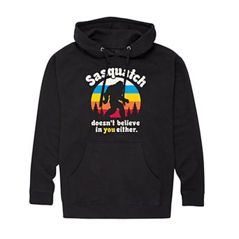 Big & Tall Sasquatch Doesn't Believe In You Either Graphic Hoodie