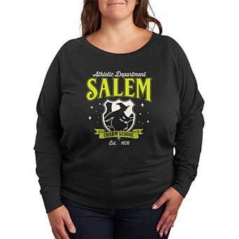 Plus Size Salem Charm School Athletic Department French Terry Long Sleeve Tee