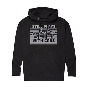 Big & Tall "Still Plays With Cars" Graphic Hoodie