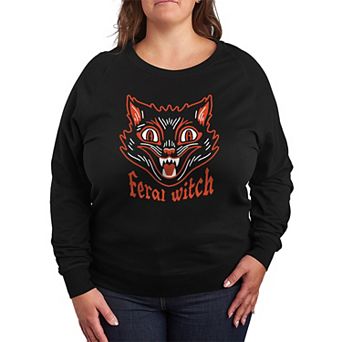 Plus Size Feral Witch French Terry Long Sleeve Tee