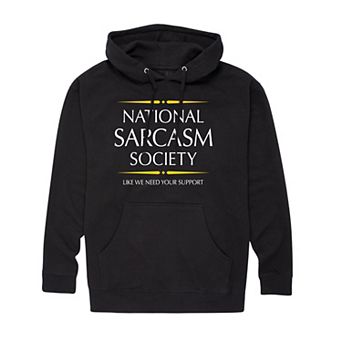 Big & Tall National Sarcasm Society Graphic Hoodie