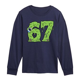 Boys 8-20 67 Slime Long Sleeve Graphic Tee