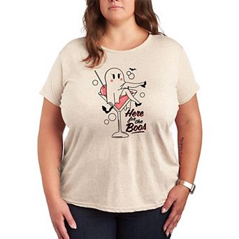 Plus Size Here for the Boos Ghost Graphic Tee