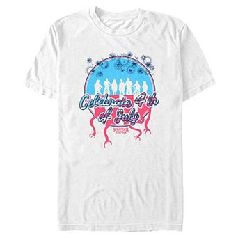 Big & Tall Stranger Things Celebrating 4th Of July Graphic Tee