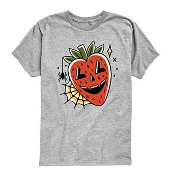 Boys 8-20 Summerween Strawberry Jack O' Lantern Graphic Tee