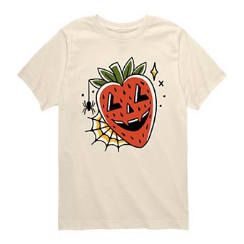 Boys 8-20 Summerween Strawberry Jack O' Lantern Graphic Tee