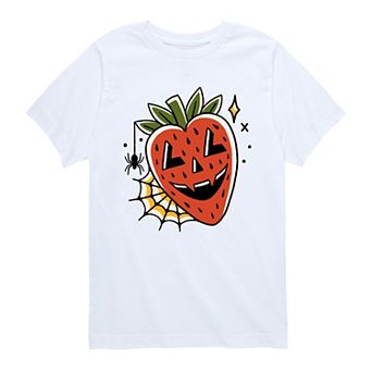 Boys 8-20 Summerween Strawberry Jack O' Lantern Graphic Tee