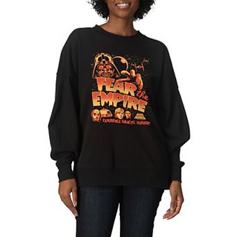 Women's Star Wars Fear The Empire Oversized Fleece Crew Sweatshirt