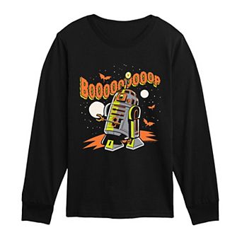 Boys 8-20 Star Wars R2-D2 Boooop Long Sleeve Graphic Tee