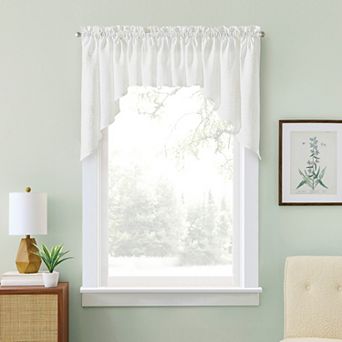 Curtainworks Grace Floral Light Filtering Swag Curtain Pair