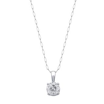 Diamond Essentials 1/2 Carat T.W. Round Lab Grown Diamond Pendant Necklace