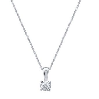 Diamond Essentials Lab Grown Diamond 1/10 Carat T.W. Pendant Necklace