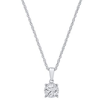 Diamond Essentials 1/2 Carat T.W. Round Lab Grown Diamond Pendant Necklace