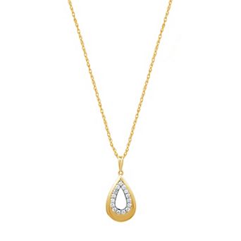 Diamond Essentials 1/4 Carat T.W Lab Grown Diamond Pendant Necklace