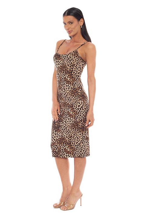 Женские платья bebe Women's bebe Printed Slip Midi Dress