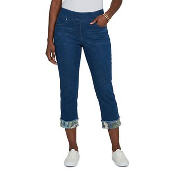 Women's Alfred Dunner Indigo Girls Sequin Embellished Ankle Jeans