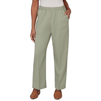 Women's Alfred Dunner Indigo Girls Elastic Waist Twill Pants